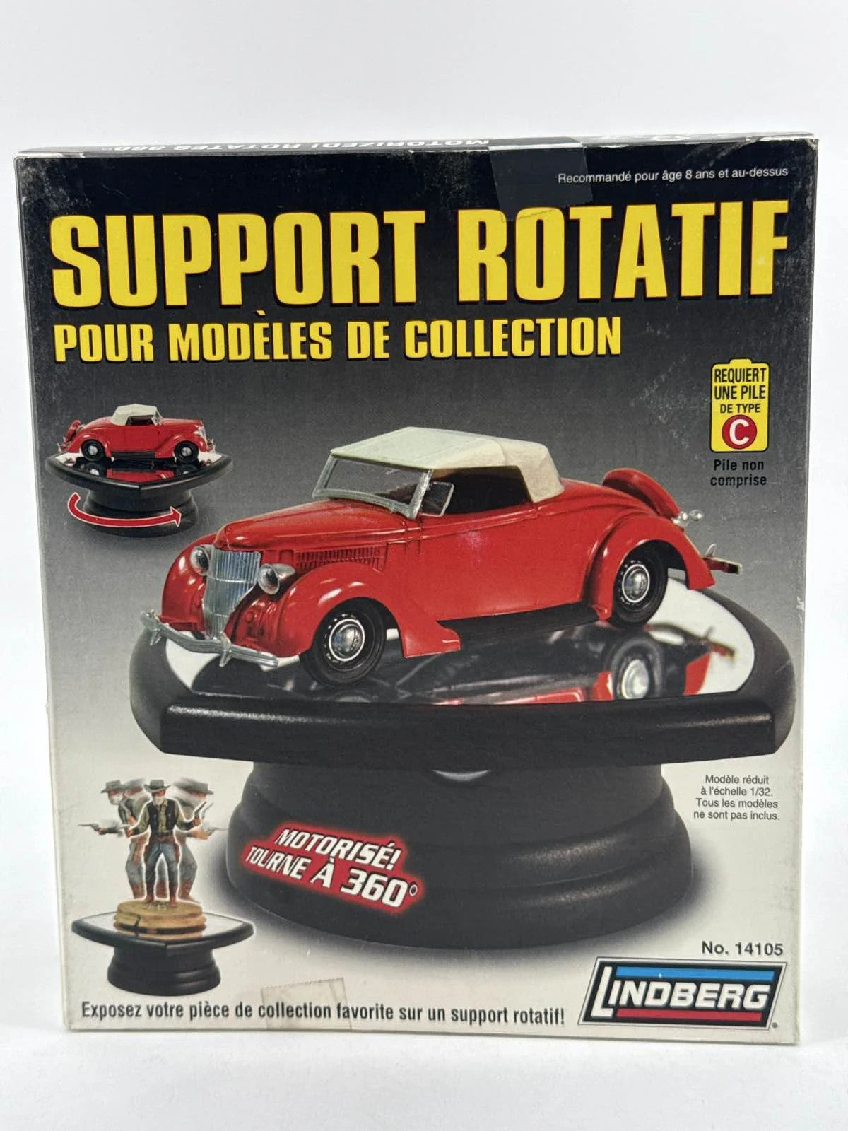 Lindberg Rotating Display Stand Motorized 360° for 1/32 Model Cars 14105 Apparel