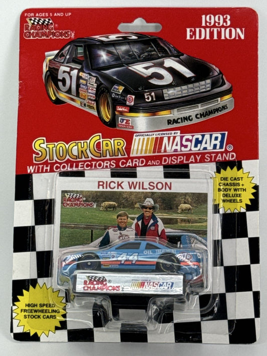 1993 Racing Champions NASCAR #44 Rick Wilson Stock Car 1:64 Diecast w/Card