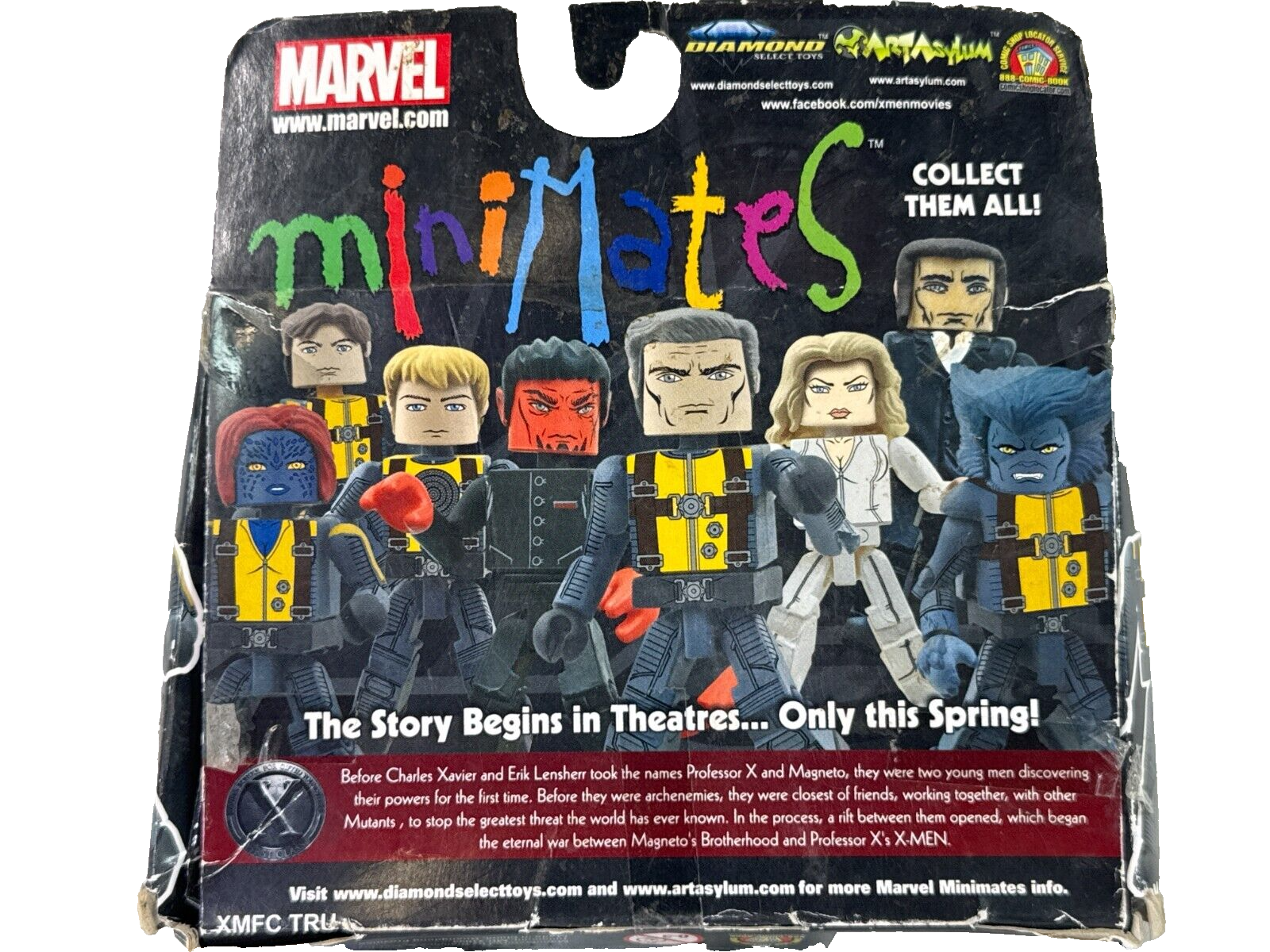 X-Men Minimates 2-Pack Magneto Mystique 2011 Marvel First Class MOC DST 3418