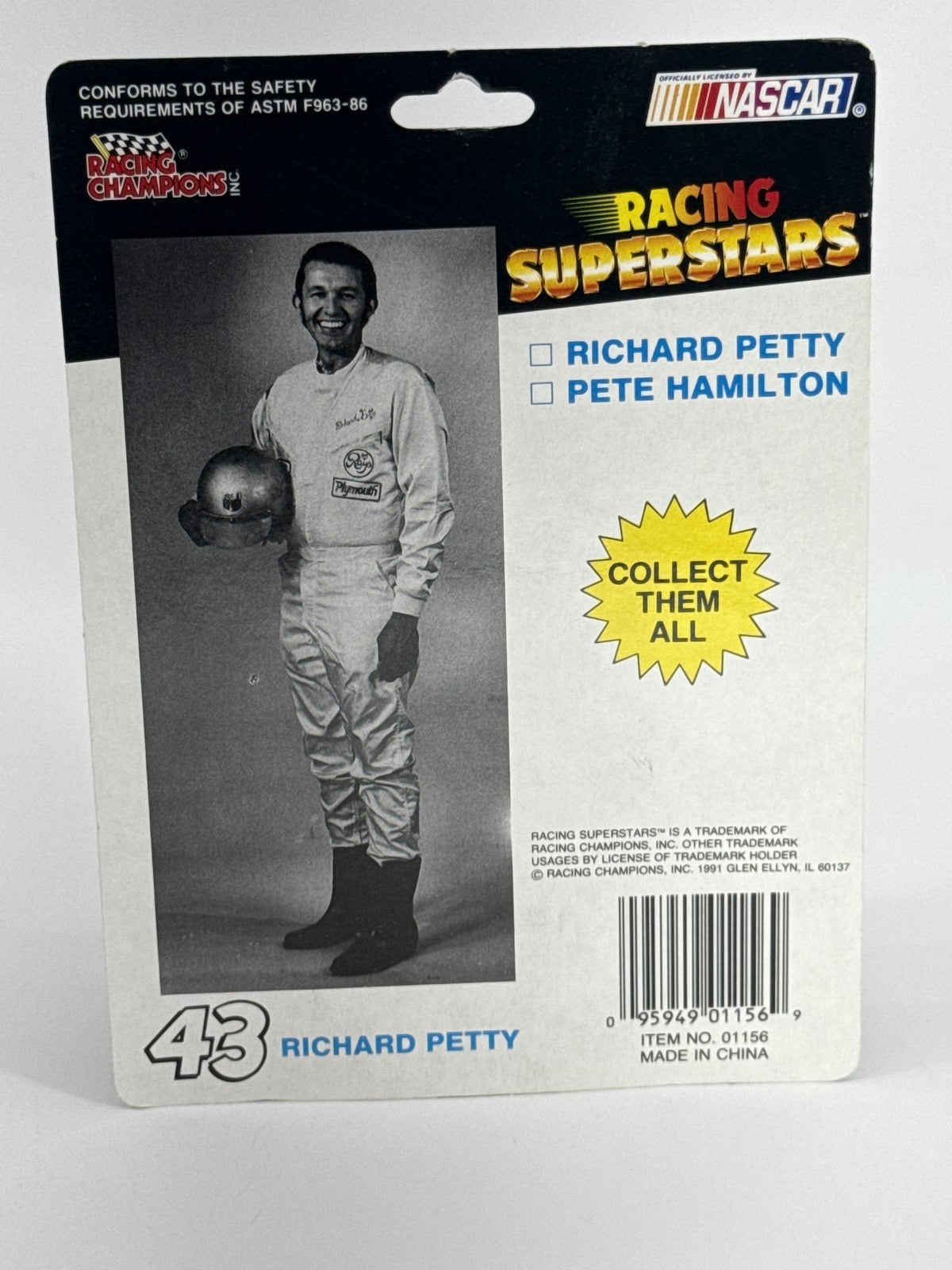 1991 Racing Champions Richard Petty #43 1970 Plymouth Superbird 1:43 NASCAR NIP