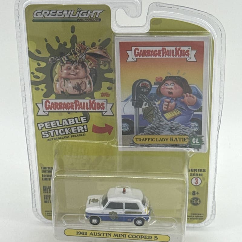 Greenlight Garbage Pail Kids 1962 Austin Mini Cooper S Traffic Lady Katie S3