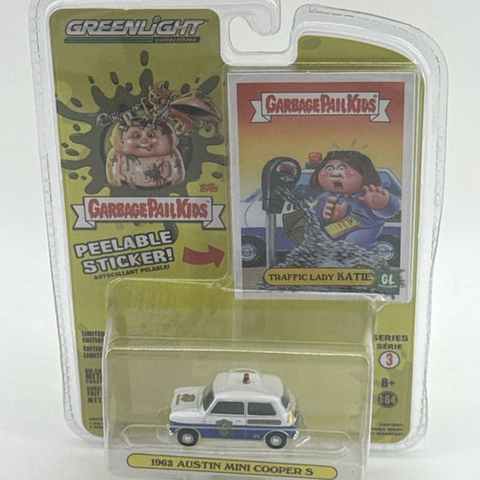 Greenlight Garbage Pail Kids 1962 Austin Mini Cooper S Traffic Lady Katie S3