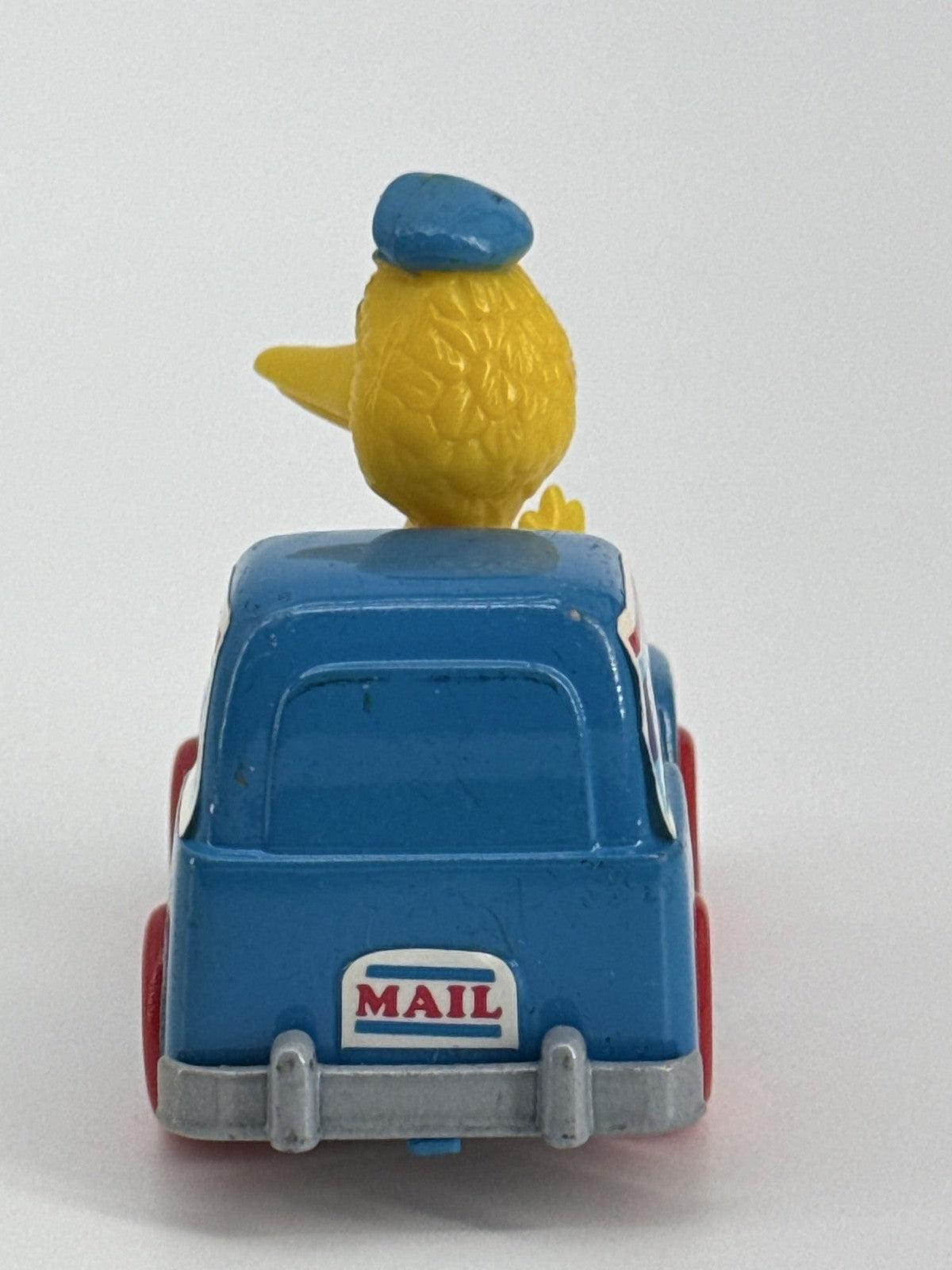1982 Hasbro Sesame Street Big Bird Mail Truck Die Cast Muppets USPS Toy