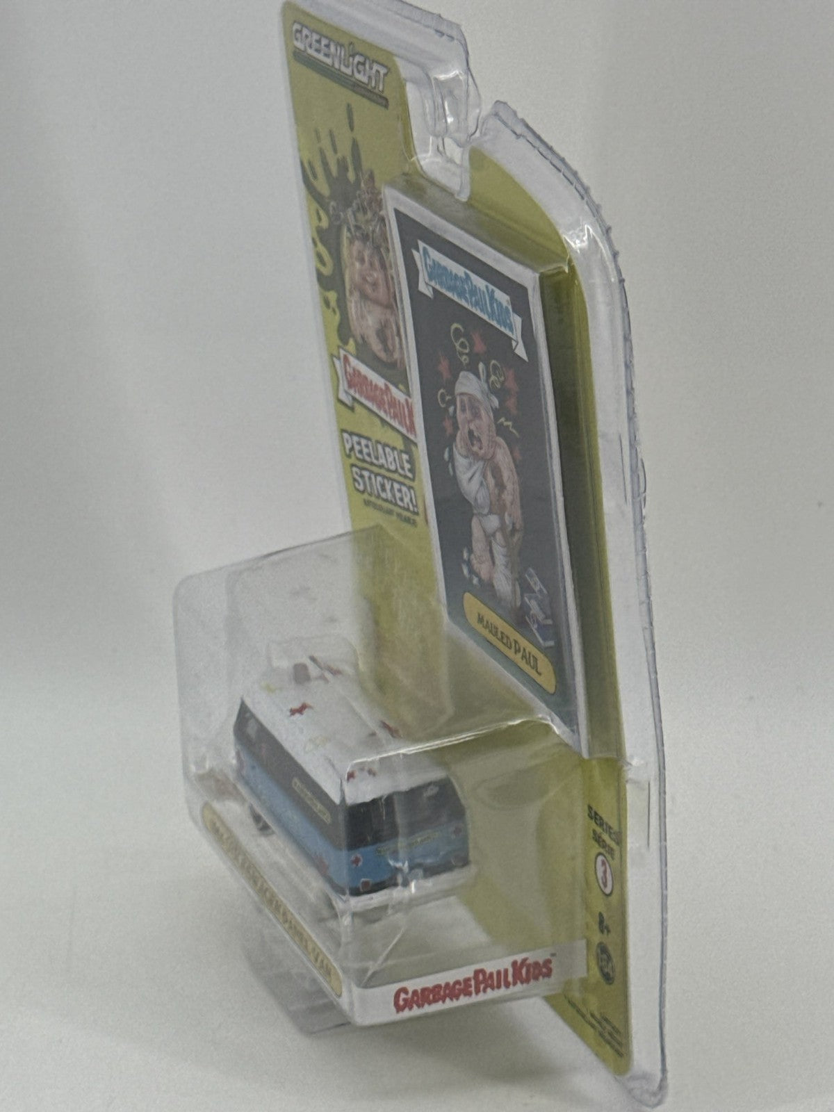 Greenlight Garbage Pail Kids Mauled Paul 1965 VW Panel Van 1:64 S3 Sticker