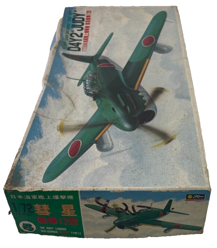 WWII Fujimi D4Y2 Judy Suisei Type12 1/72 IJN Dive Bomber Model Kit Vtg Rare