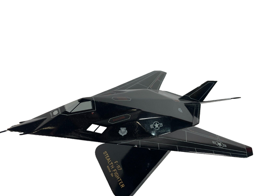 F-117 Stealth Fighter Jet Model 1/50 Scale Black Display Collectible