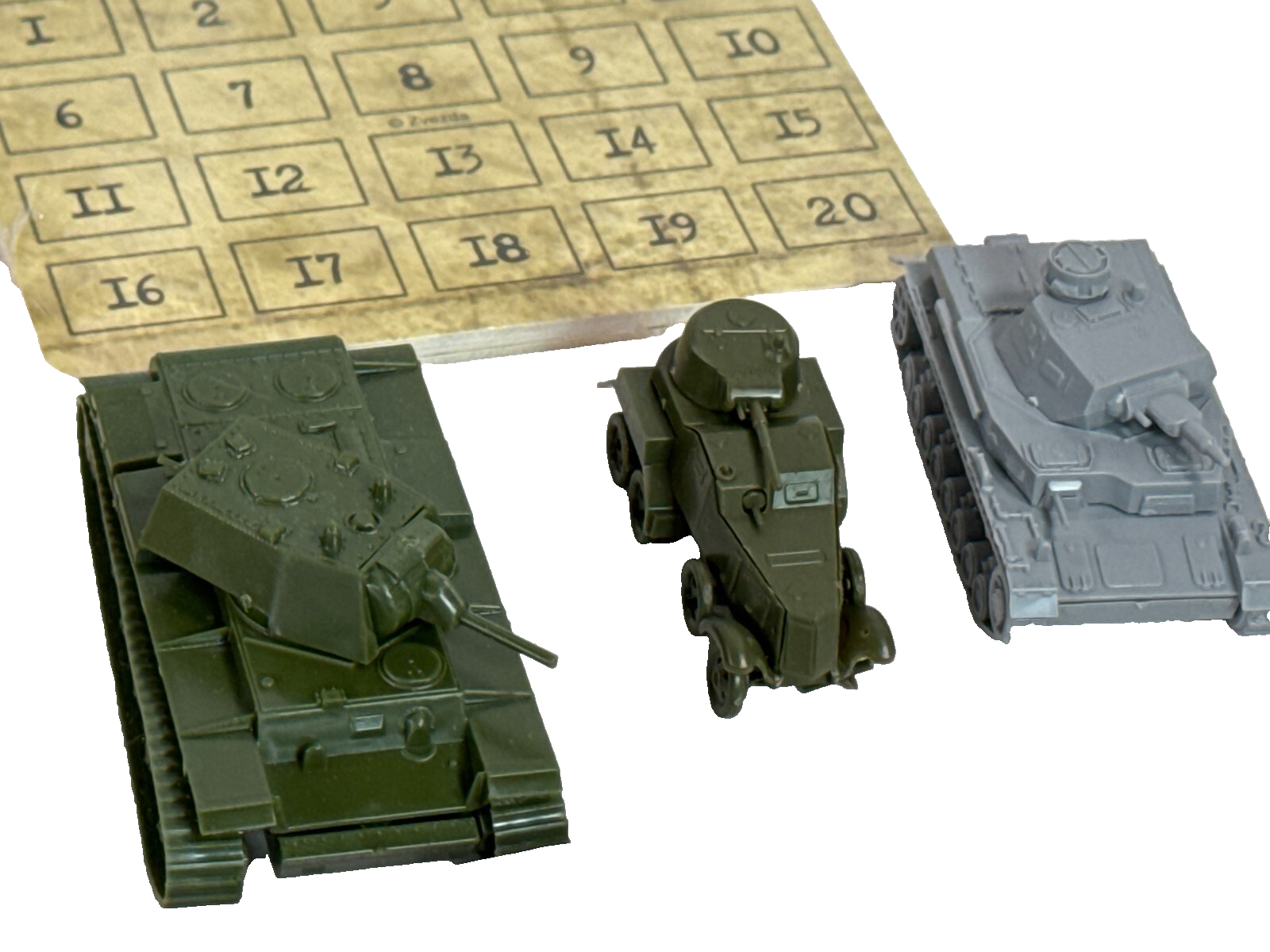 Zvezda WWII Tank Combat Historical Wargame Art of Tactic Open Box Complete Nice
