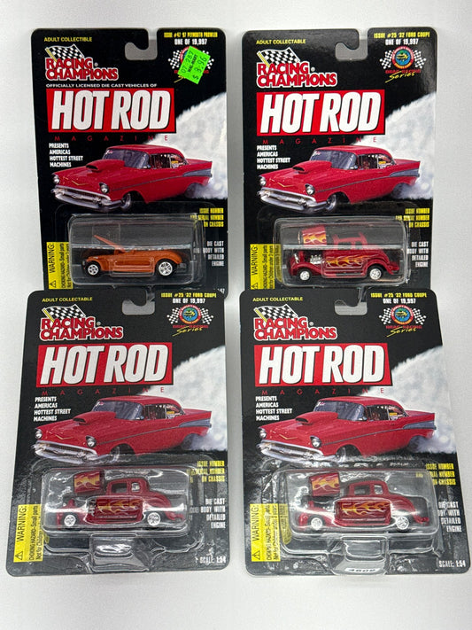 Racing Champions Hot Rod Lot 32 Ford Coupe Plymouth Prowler Drag Series 4pc