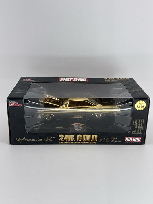 Racing Champions 24K Gold Plated Hot Rod Reflections In Gold 1:24 1/4998
