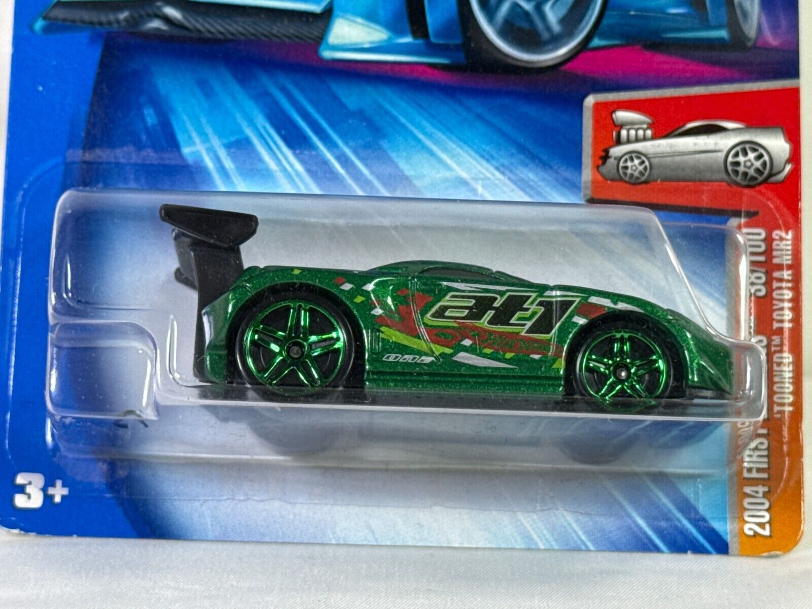🔥 Hot Wheels 2004 First Editions #038 Tooned Racer – Metallic Green Wide-Body