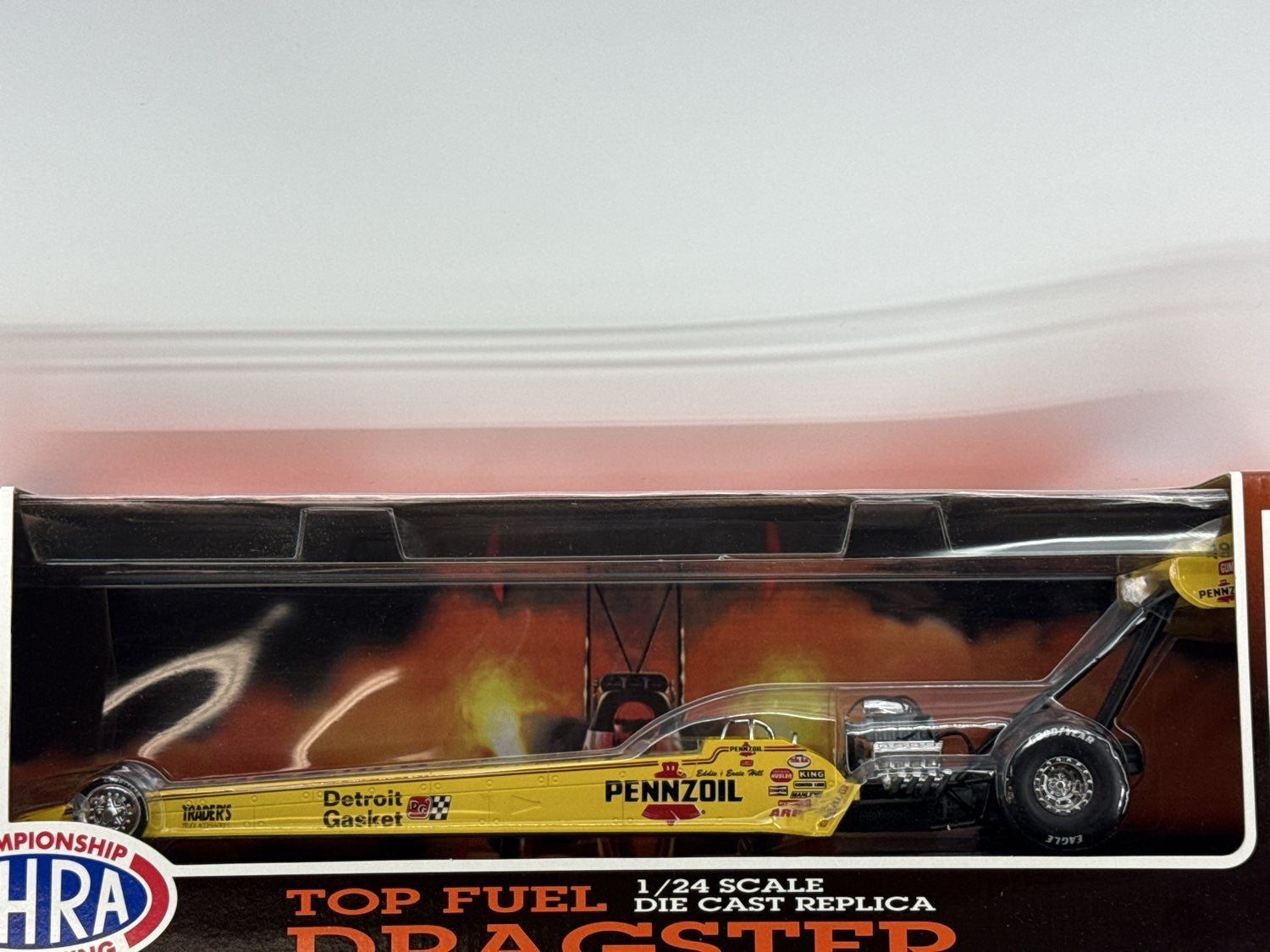 NHRA Eddie Hill Pennzoil Top Fuel Dragster 1:24 Diecast Replica