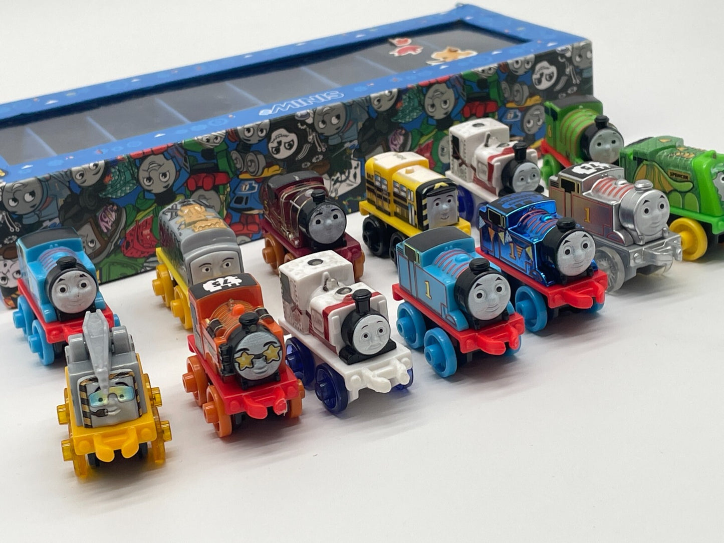 Thomas & Friends TrackMaster MINIS Lot of 13 Trains w/ Case Fisher Price