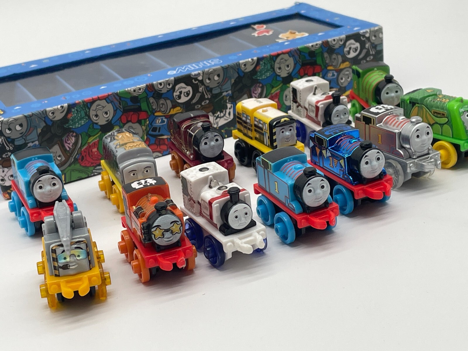 Thomas & Friends TrackMaster MINIS Lot of 13 Trains w/ Case Fisher Price