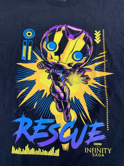 Funko T Shirt Marvel Mens 2XL Black Rescue Infinity Saga Pop Crewneck 2X