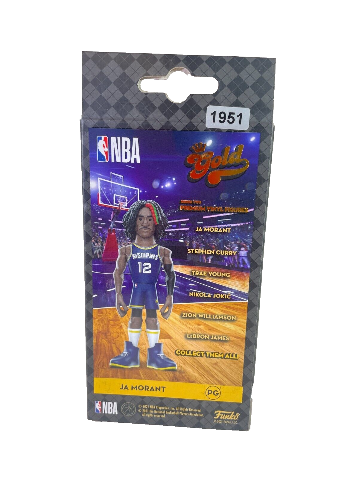 Funko Gold Ja Morant CHASE Figure Memphis Grizzlies Jersey Variant 6" NBA