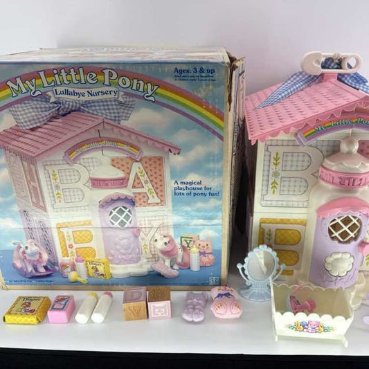 1985 My Little Pony G1 Lullaby Nursery W/Box & Accessories Hasbro