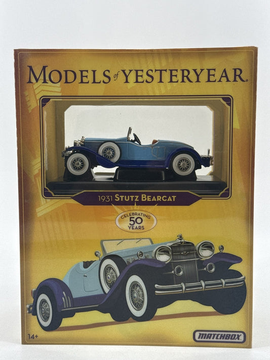 Matchbox Yesteryear Y-14 1931 Stutz Bearcat Blue Diecast