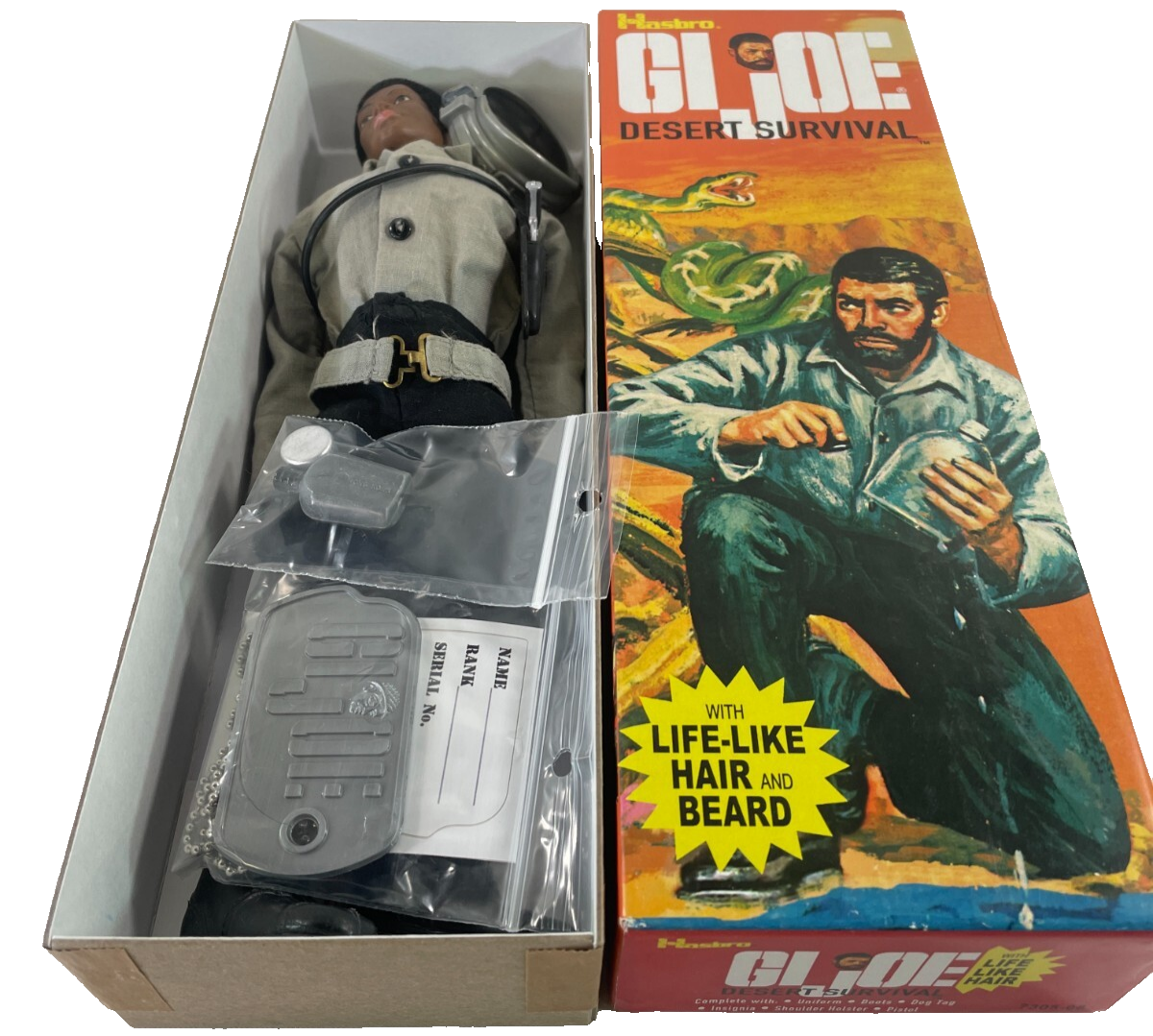 1964 Hasbro GI Joe Desert Survival Adventure Team Figure Beard Incomplete 12”