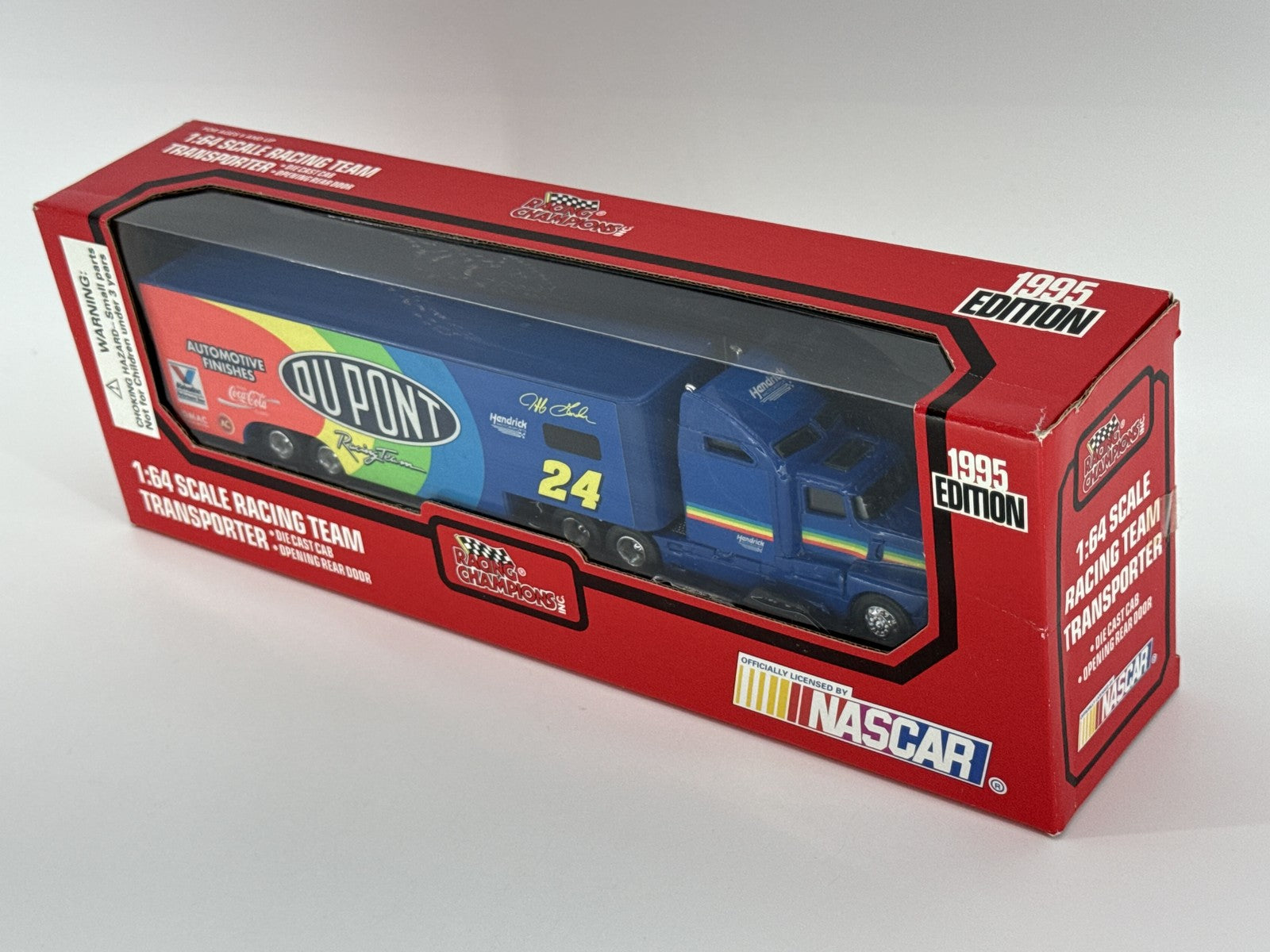 1995 Racing Champions Jeff Gordon #24 DuPont 1:64 Transporter Hauler