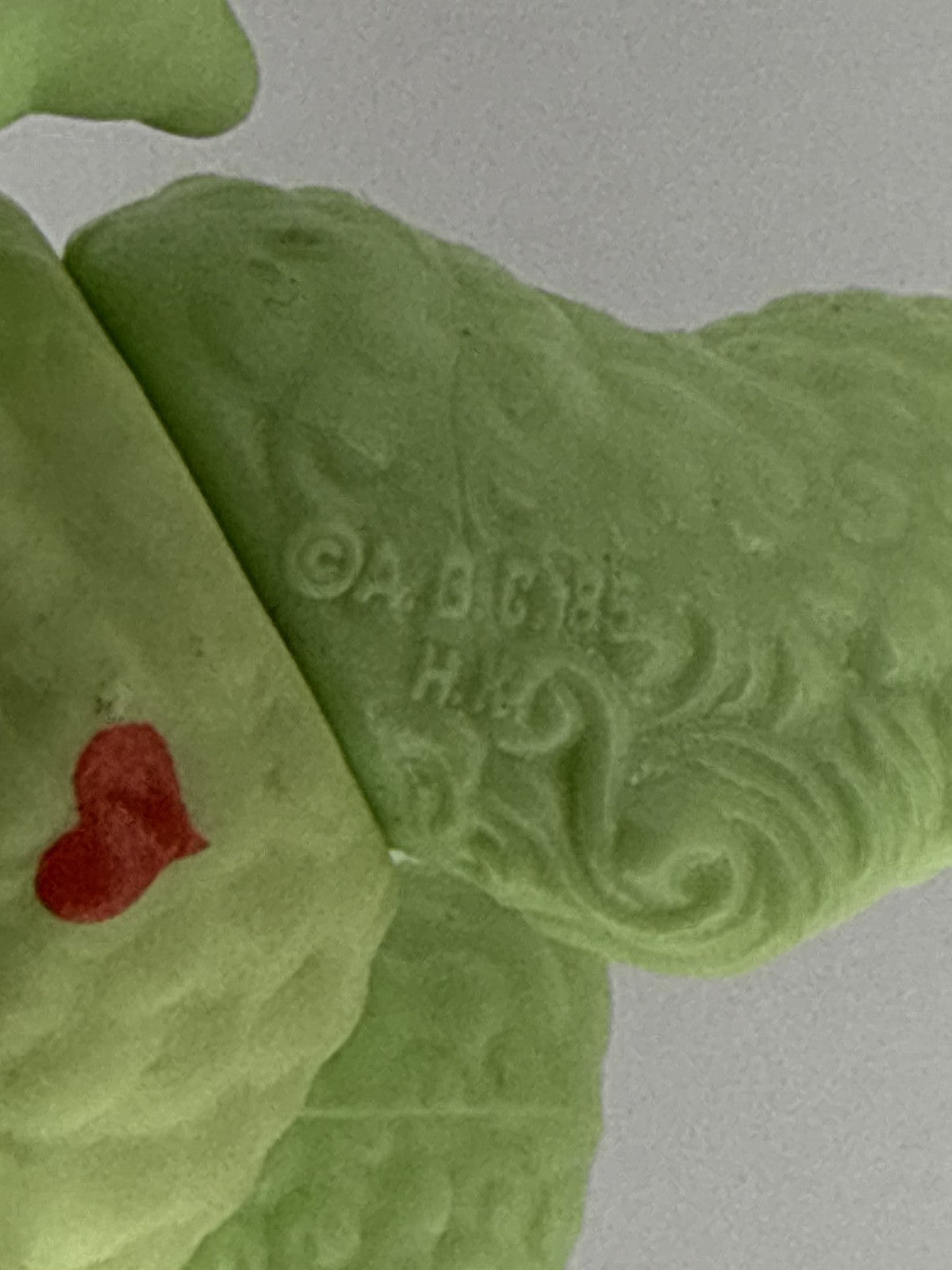 1984 Kenner Care Bear Cousins Gentle Heart Lamb Green Plush 13