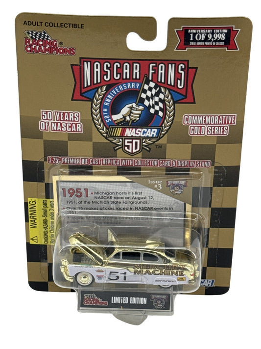 Vintage NASCAR Hat Cap Snap Back 50th Anniversary Racing Champions Mens 90s