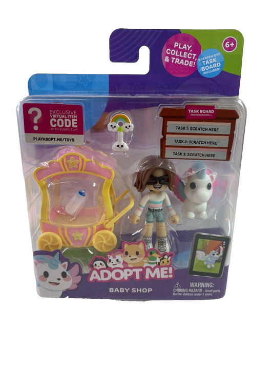 2024 Jazwares Adopt Me! Baby Shop Playset – Includes Virtual Code! ✨