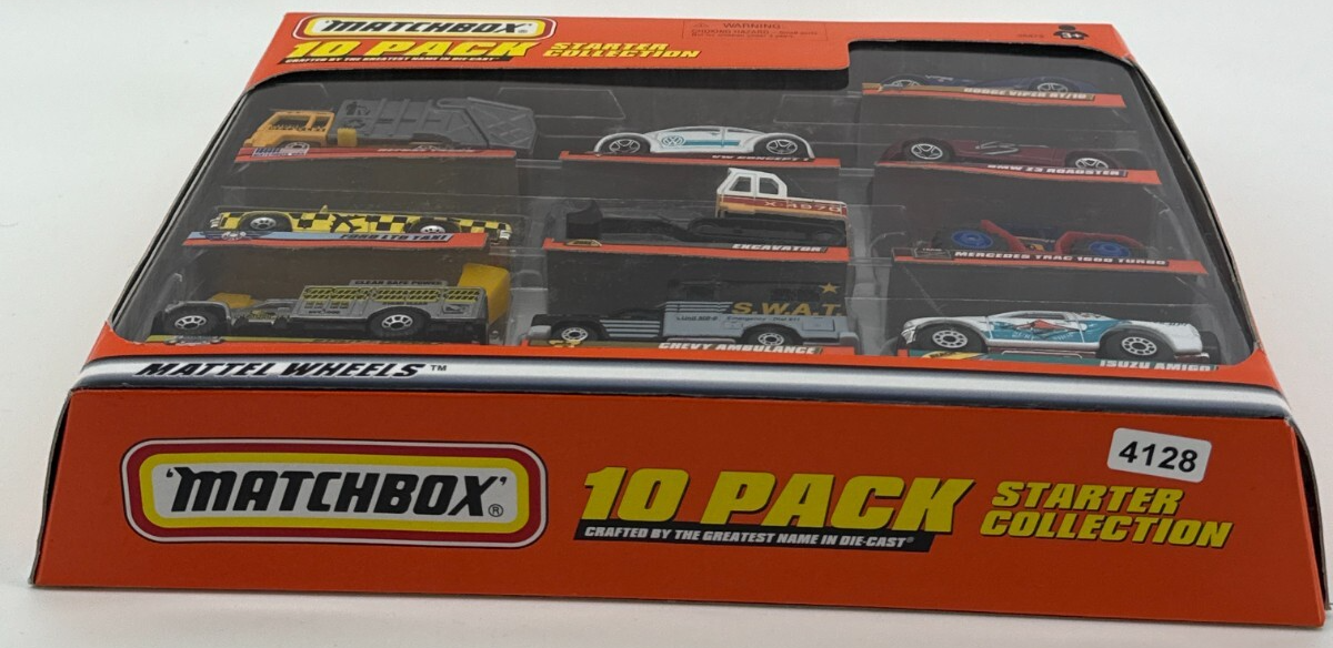 1998 Matchbox Starter Collection 10-Pack Diecast Vehicles Set #36479 Mattel NIB