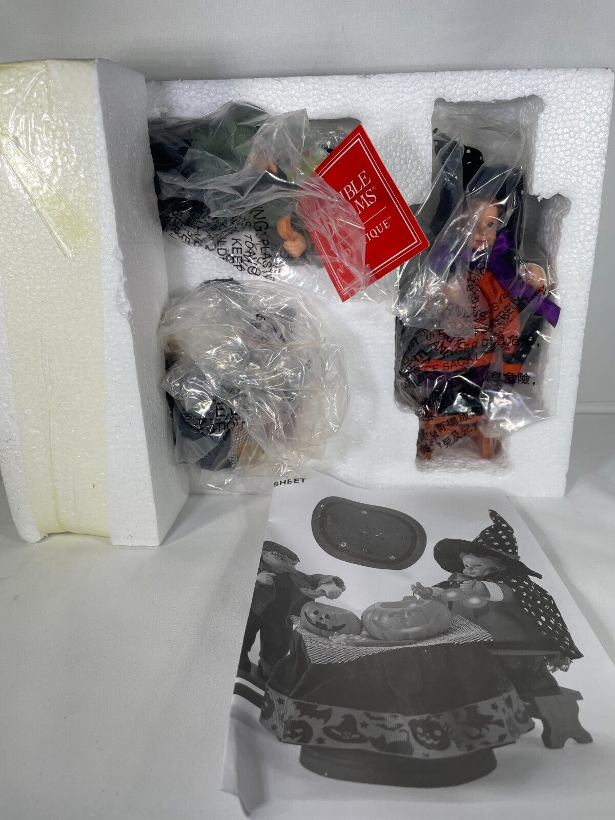 Possible Dreams Carving Pumpkins Halloween Clothtique 3pc Light-Up Set 6006455 O