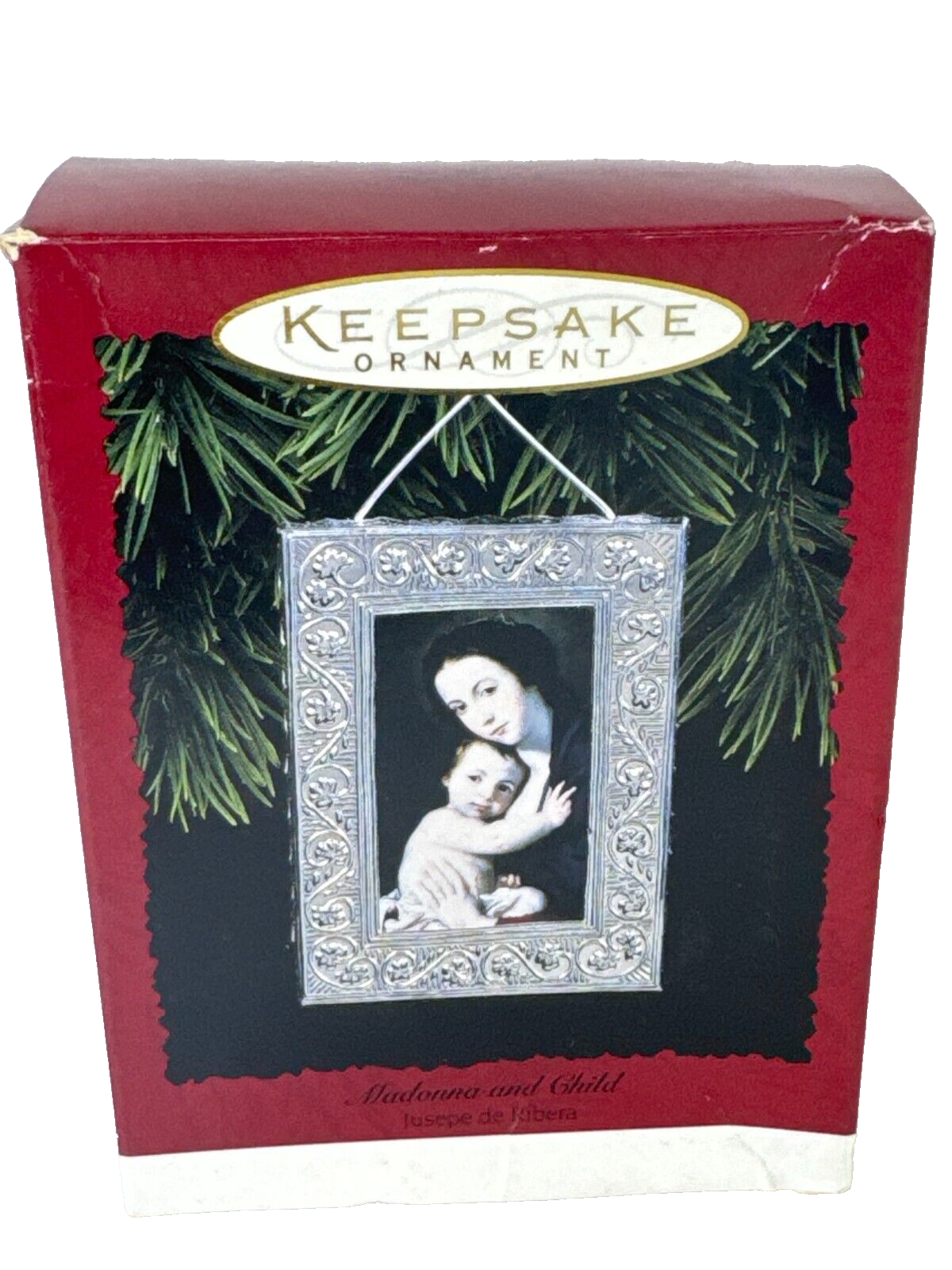 Hallmark Keepsake Madonna and Child Jusepe de Ribera 1996 Ornament - Fine Art 🎄