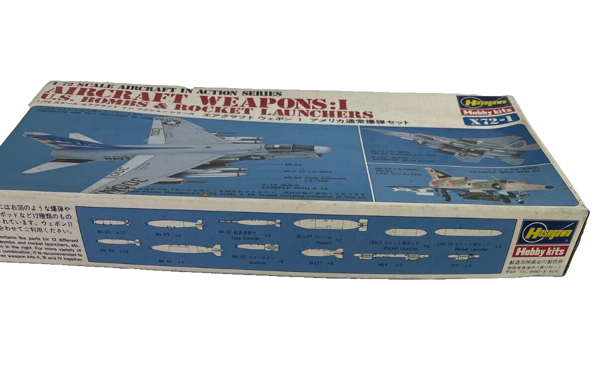 1/72 US Bombs & Rocket Launchers Set – Perfect for Modern Military Aircraft Dior