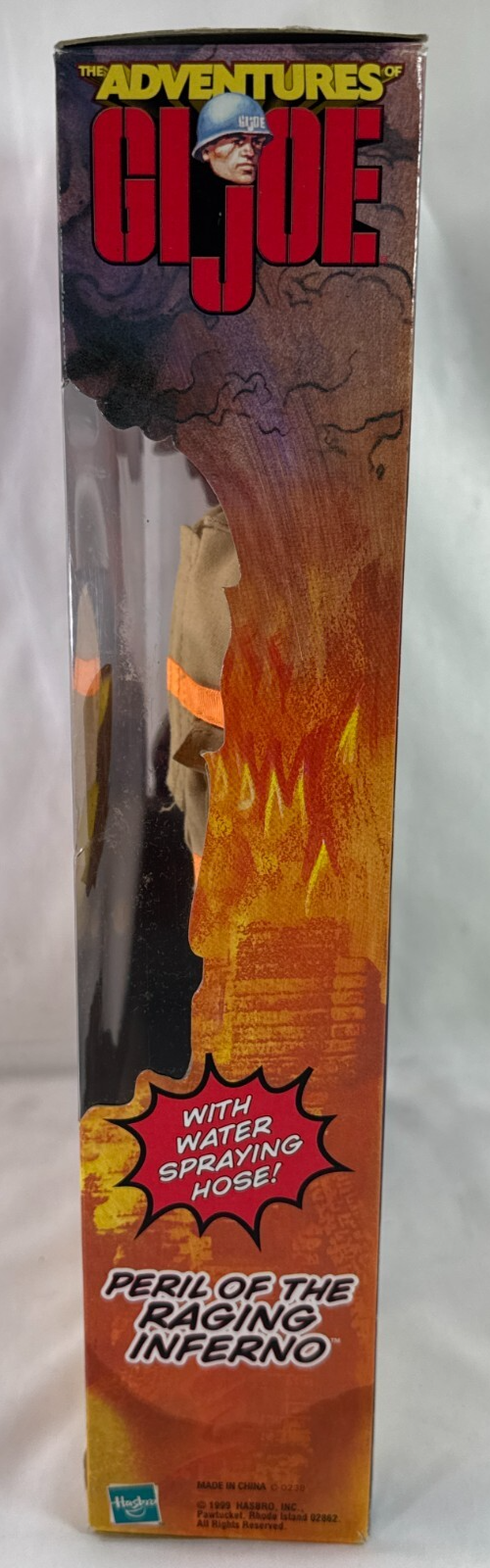 GI Joe 1999 Adventures Peril of Raging Inferno Firefighter 12" NIB Hasbro