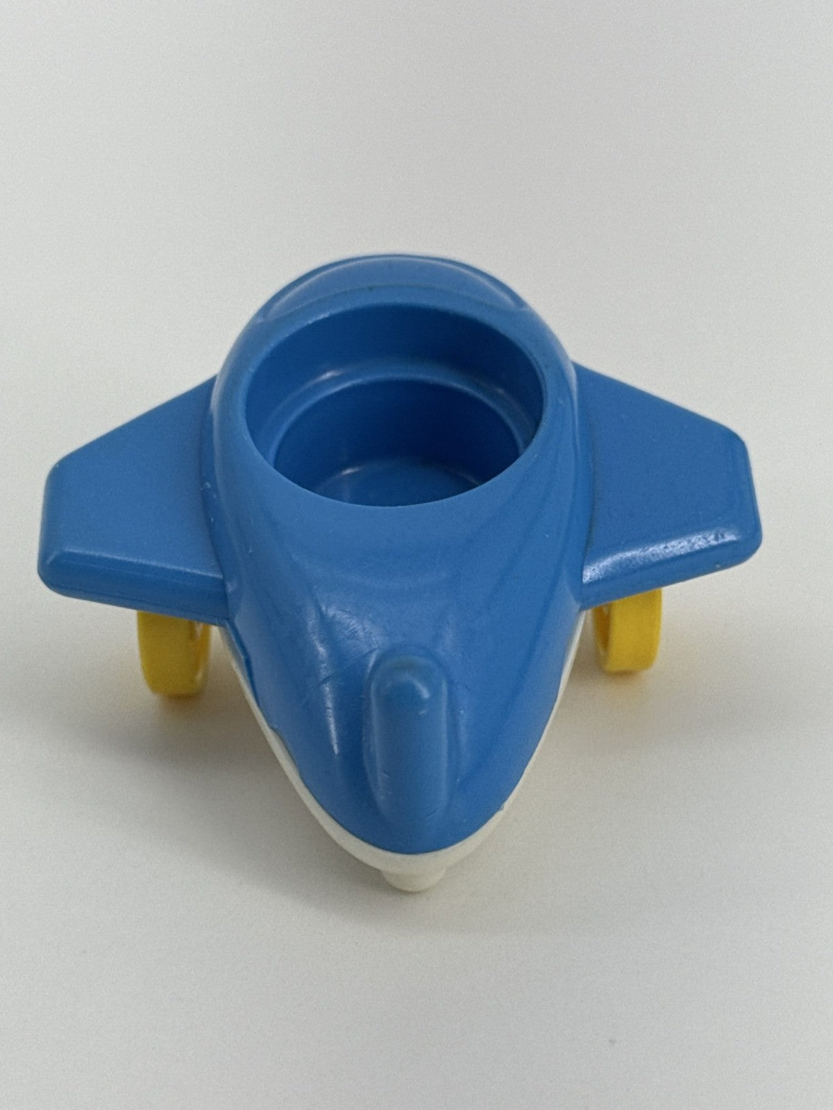 1980 Fisher-Price Little People Blue Yellow Jet Airplane #933