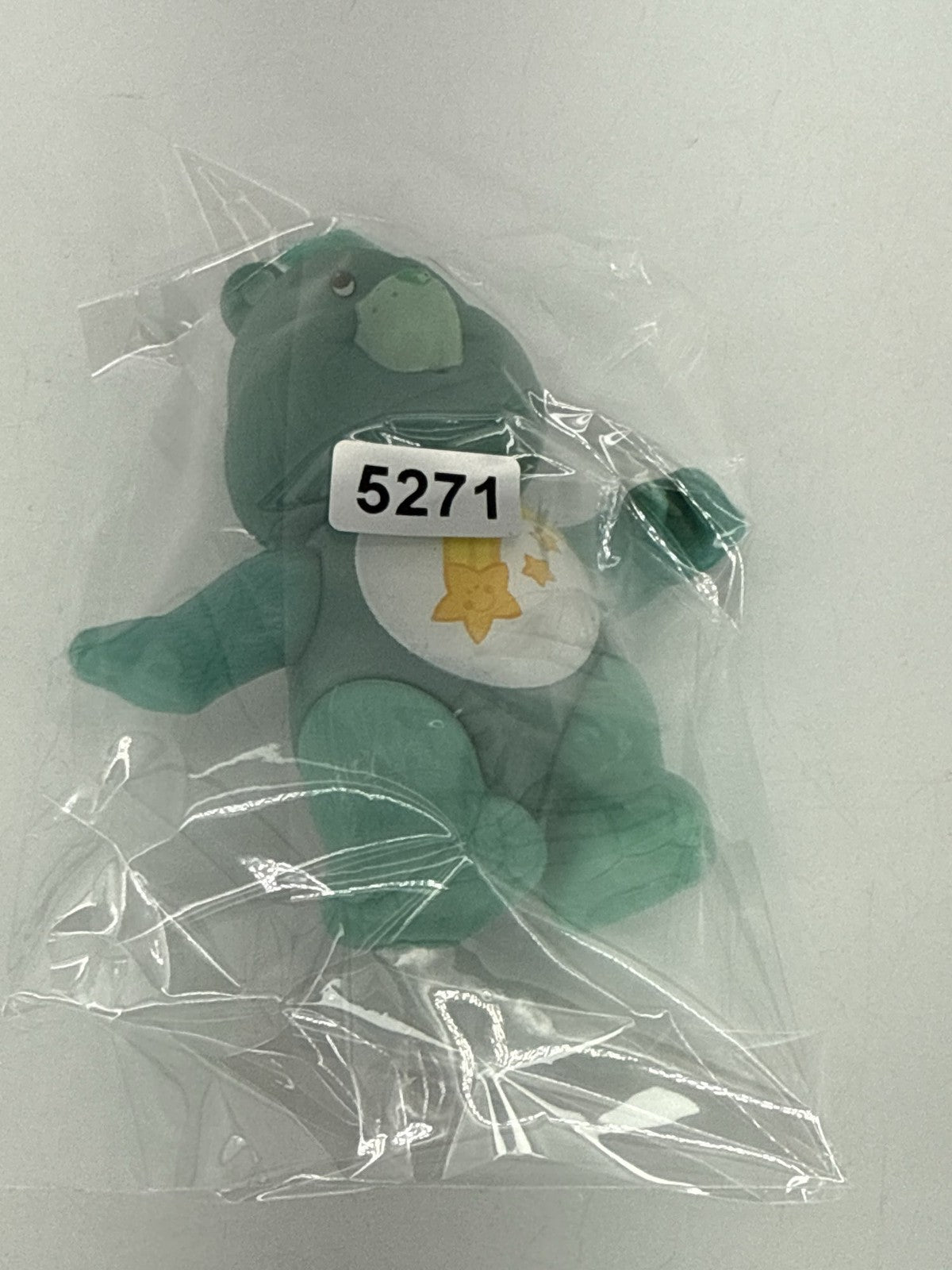 1983 Kenner Care Bears Wish Bear Teal Poseable 3.5