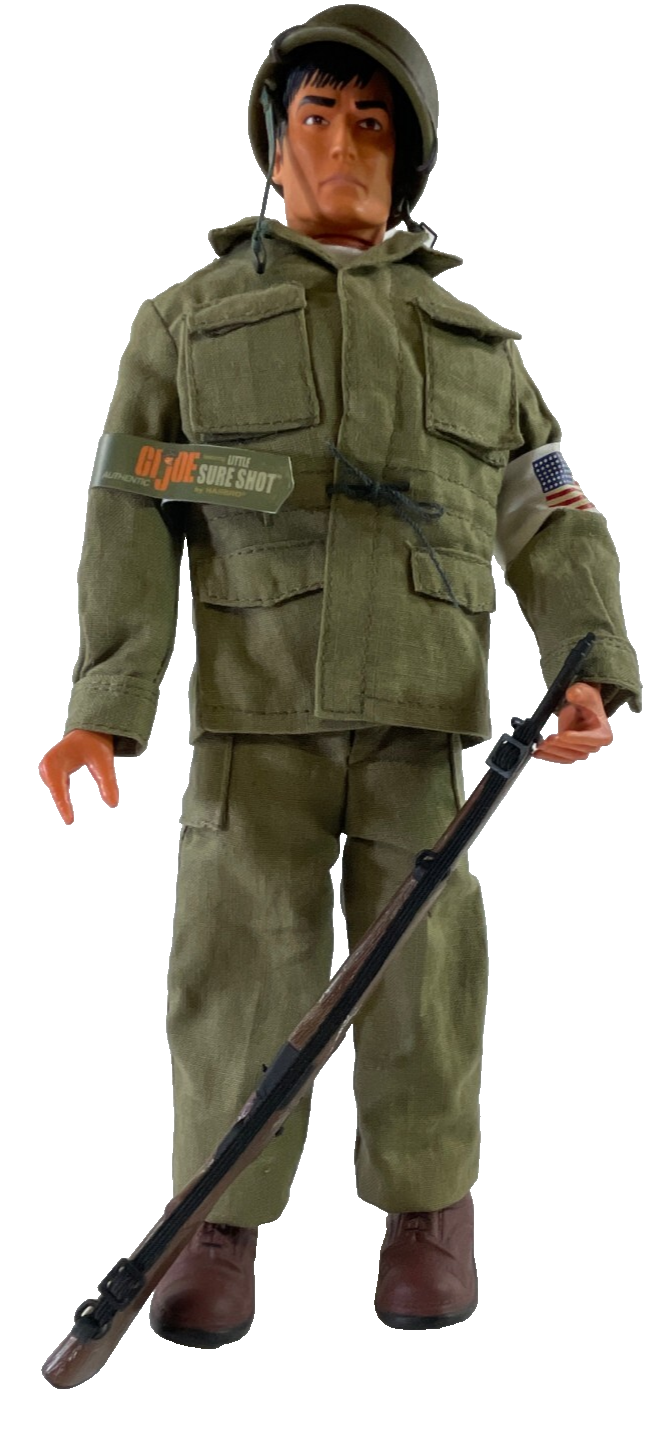 Hasbro G.I. Joe Sgt Rock Little Sure Shot 12" Figure DC Comics Boxed 2000s Rare