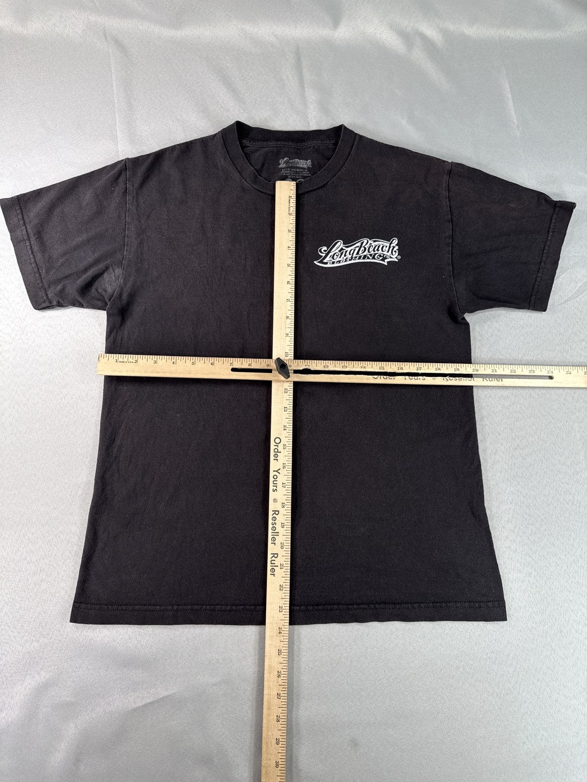 Long Beach Clothing Brewing Logo Graphic Tee M Black Cotton Regular Fit 100