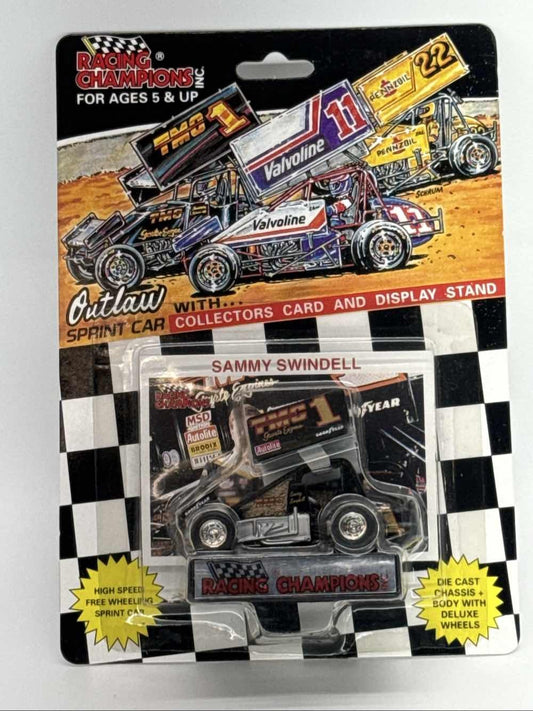 1993 Racing Champions Sammy Swindell #1 Outlaw Sprint Car 1:64 Diecast W/ Card