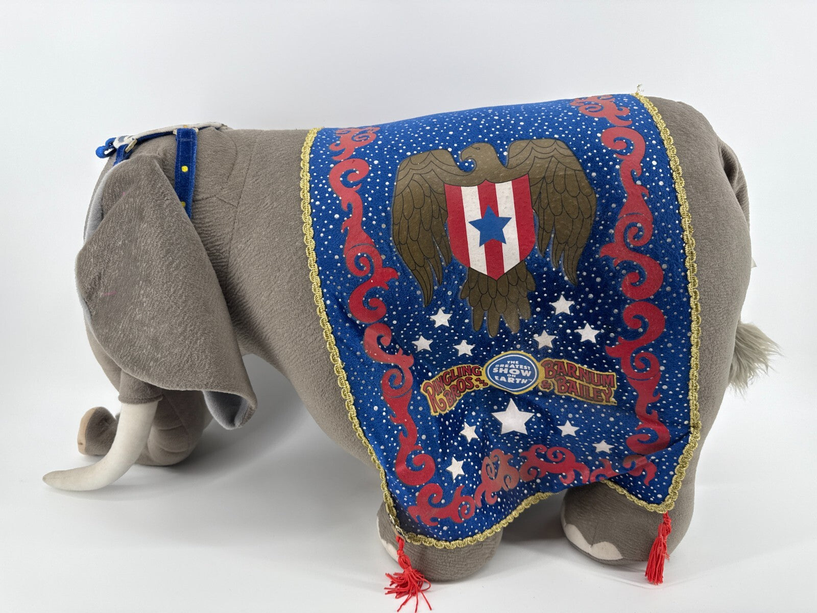 Ringling Bros Barnum Bailey Circus Elephant 141st Edition Plush 28” Feld