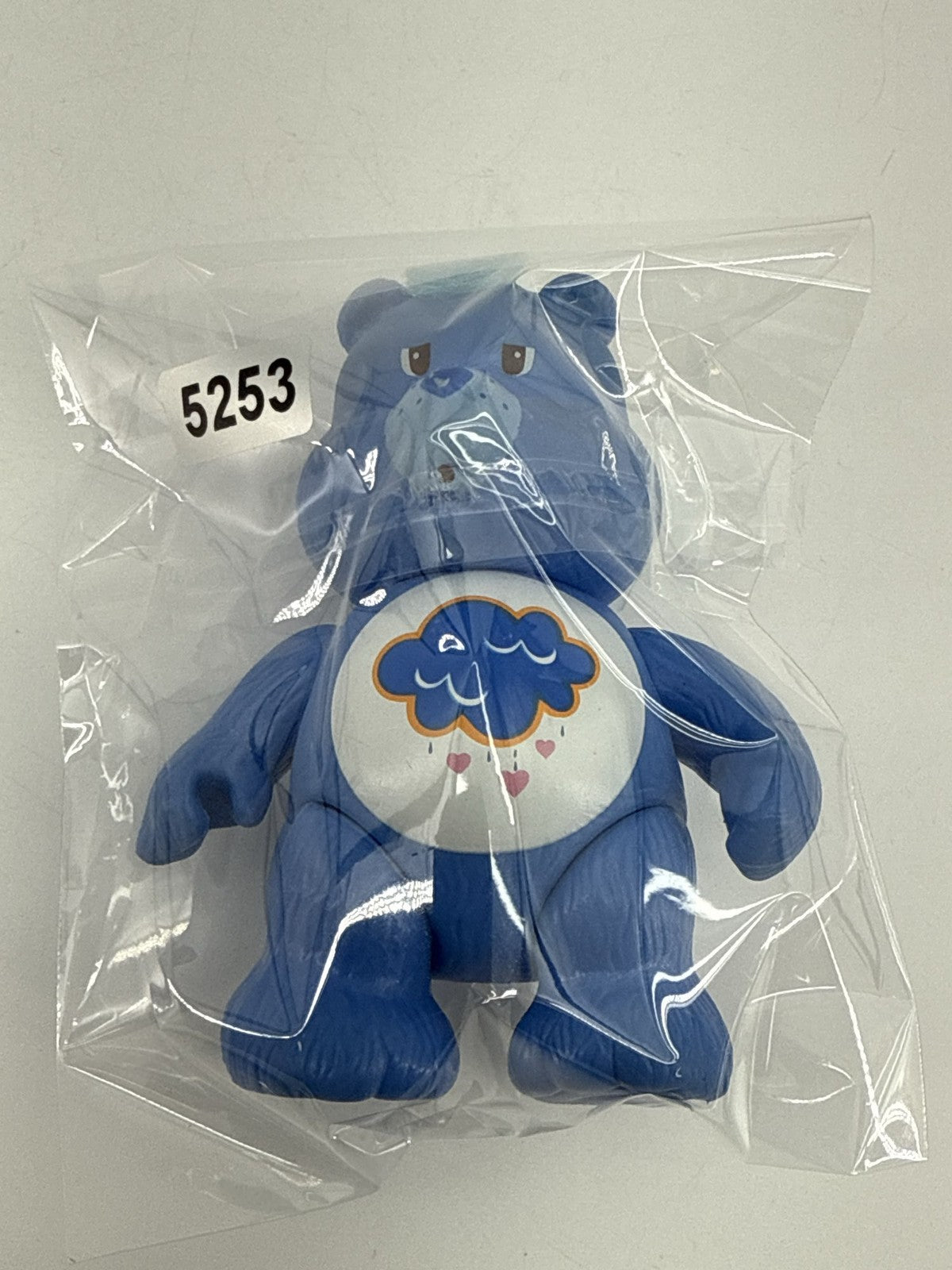 Care Bears Grumpy Bear Blue Rain Cloud Poseable 1983 Kenner 3.5" Toy