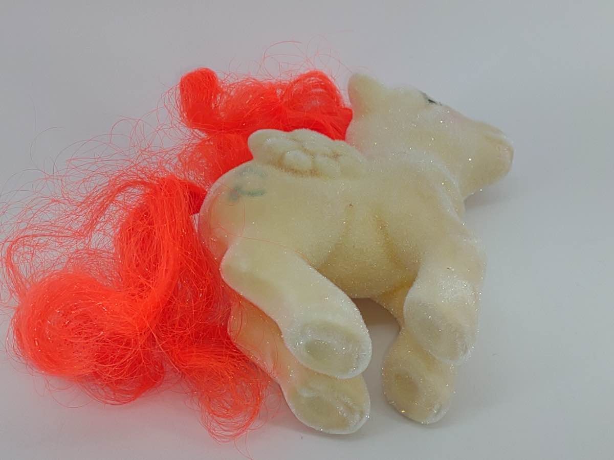 MLP G1 1985 My Little Pony So Soft Flocked Paradise Pegasus Palm Trees