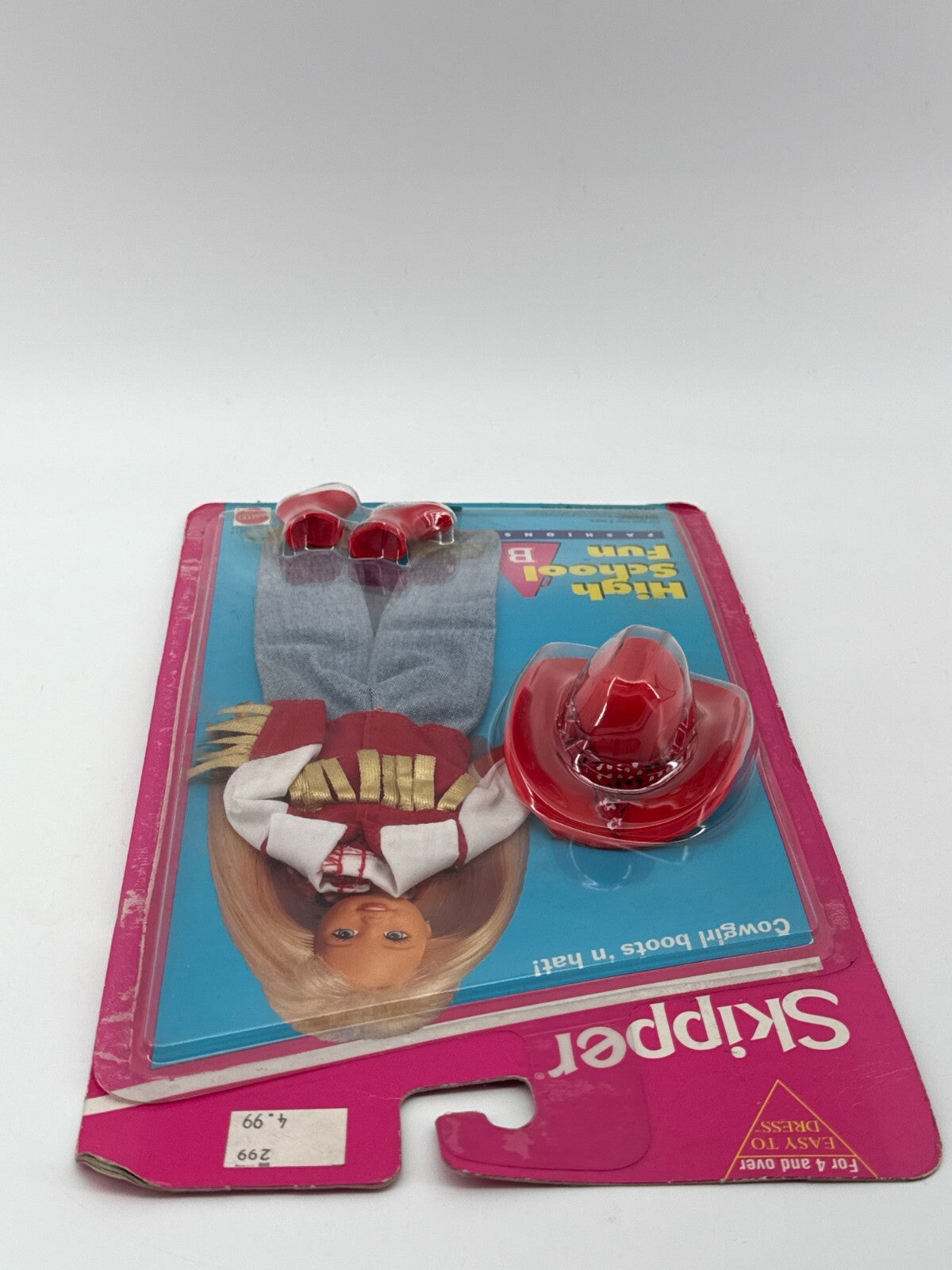 1994 Skipper High School Fun Cowgirl Fashion 12617 Hat Boots Fringe Mattel NIP