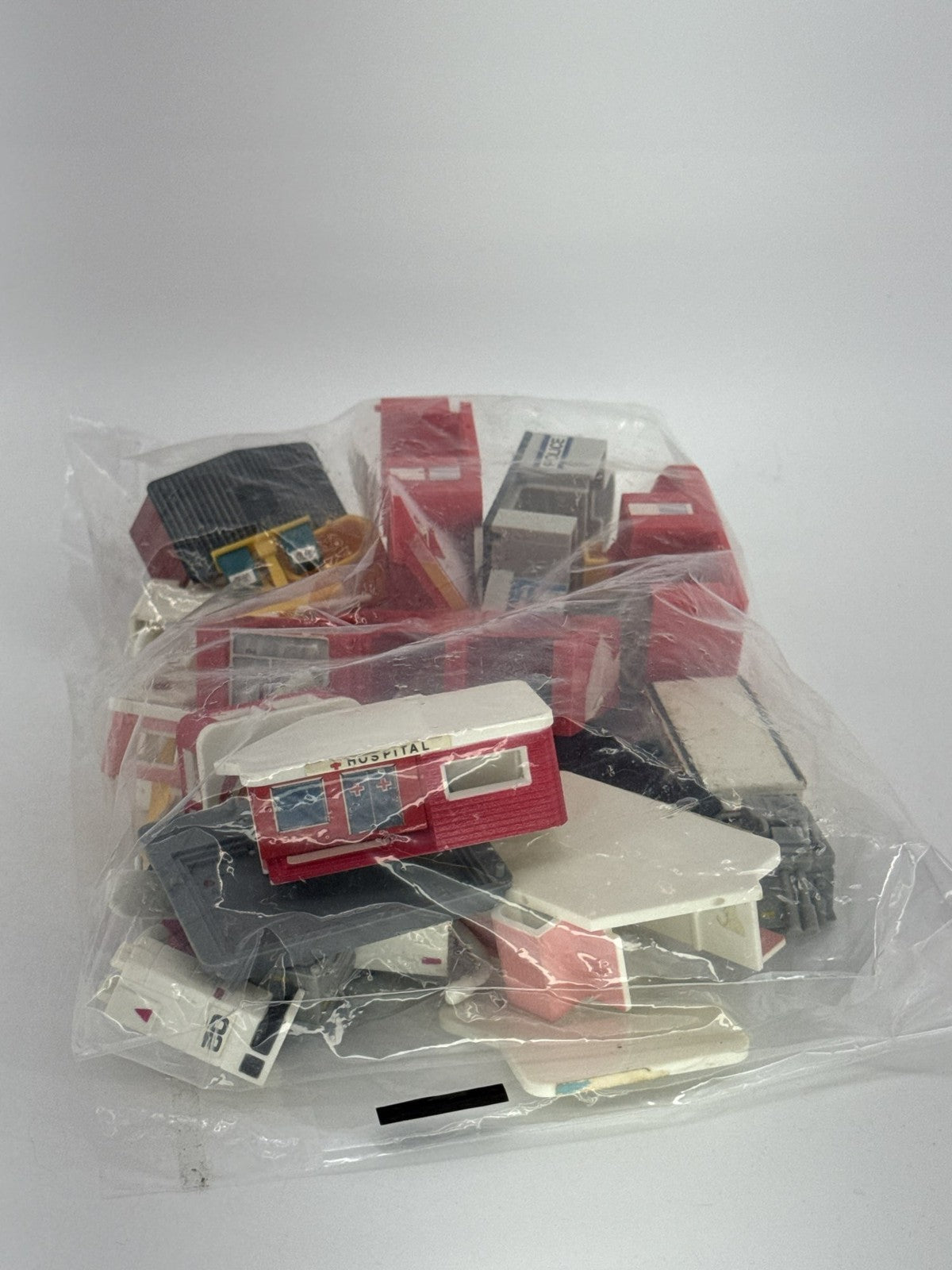 Vtg Micro Machines Police Station Fireboat City Scenes Playset Parts Lot