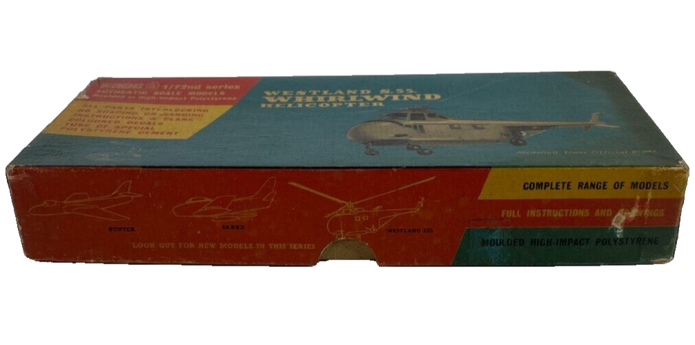 FROG 322P Westland S.55 Whirlwind Helicopter 1/72 Model Kit – Vintage RARE! 2094