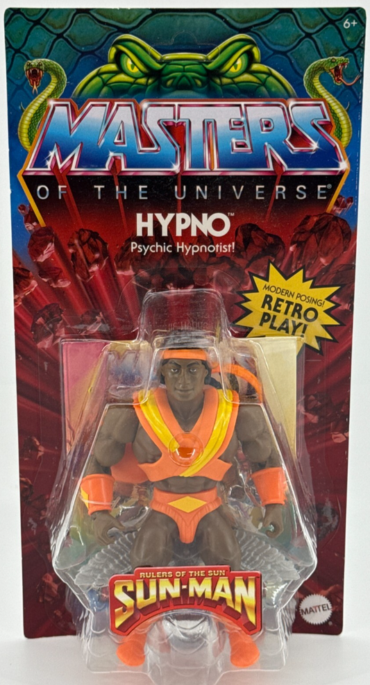 MOTU Origins HYPNO 2023 Sun-Man Retro Play Action Figure Rulers of the Sun Matte