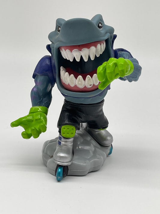 1995 Street Sharks Streex Figure Mattel 6” Blue Rollerblade Shark VTG Loose Toy