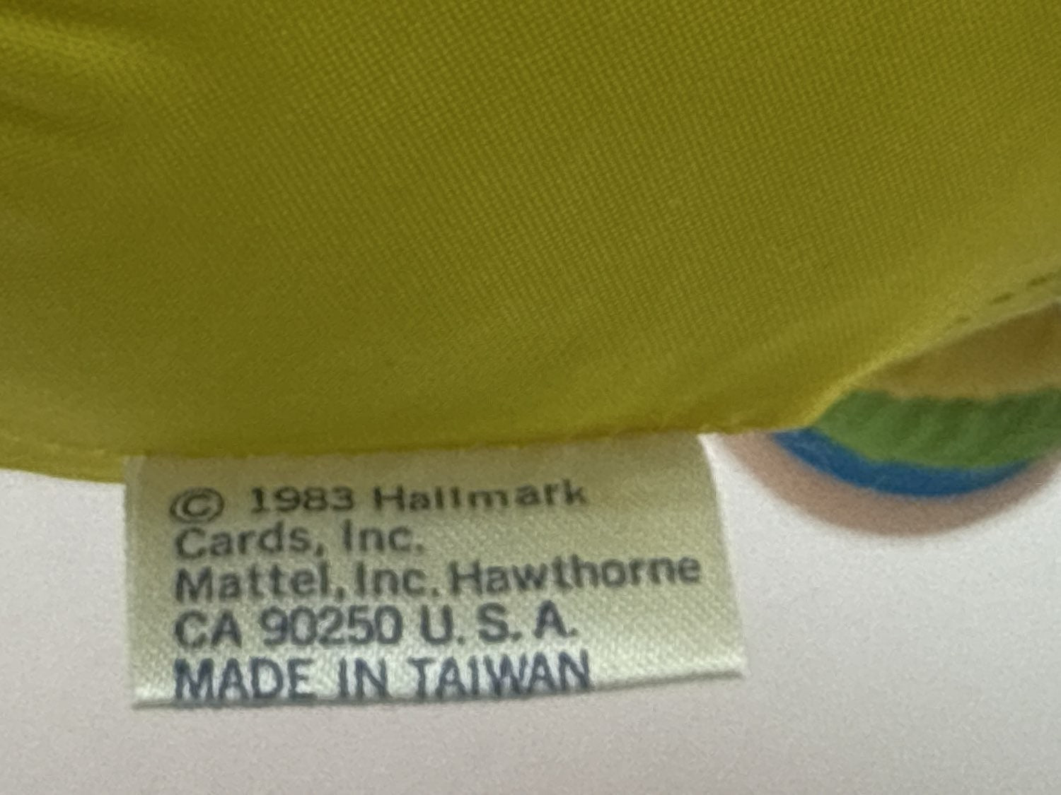 1983 Rainbow Brite Pink Baby Brite Doll 15" Plush Hallmark Mattel