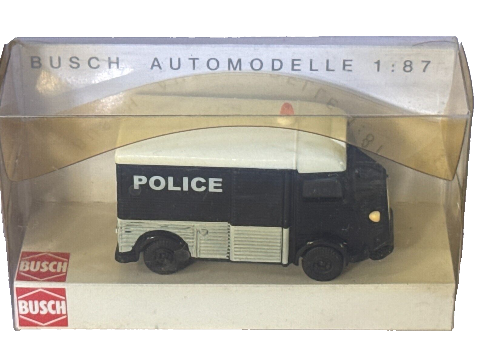 Busch 1:87 Citroen HY French Police Van #41944 + Bonus Vintage Diecast Cars HO