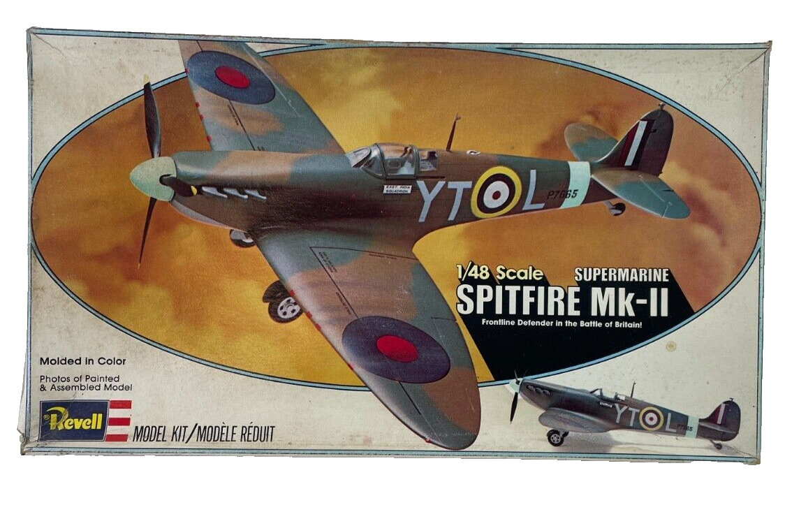 Revell 1/48 Scale Supermarine Spitfire Mk-II Model Kit Vintage Open Box 1866