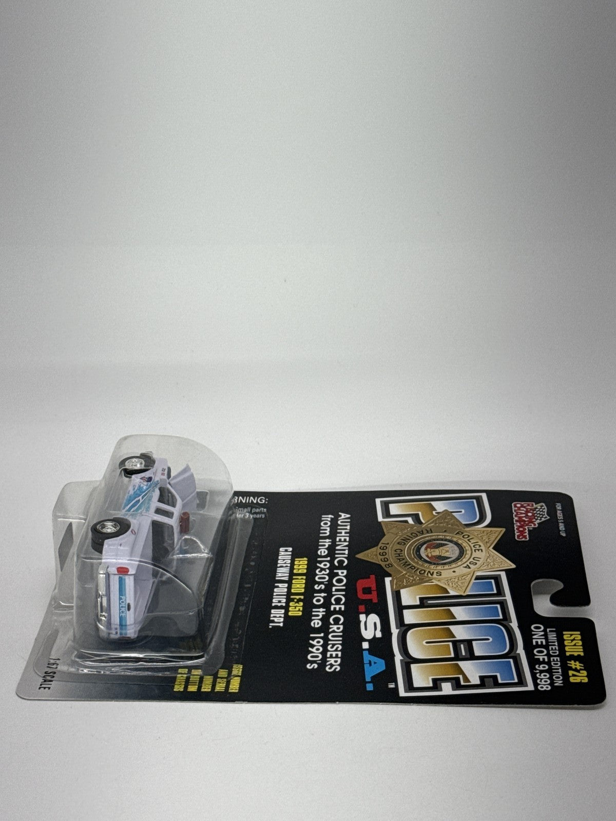 Racing Champions Police USA 1999 Ford F-350 Causeway Police Dept 1:67 Diecast