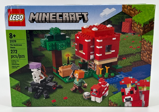 LEGO Minecraft 21179 The Mushroom House Building Kit 272 Pcs Set New Sealed