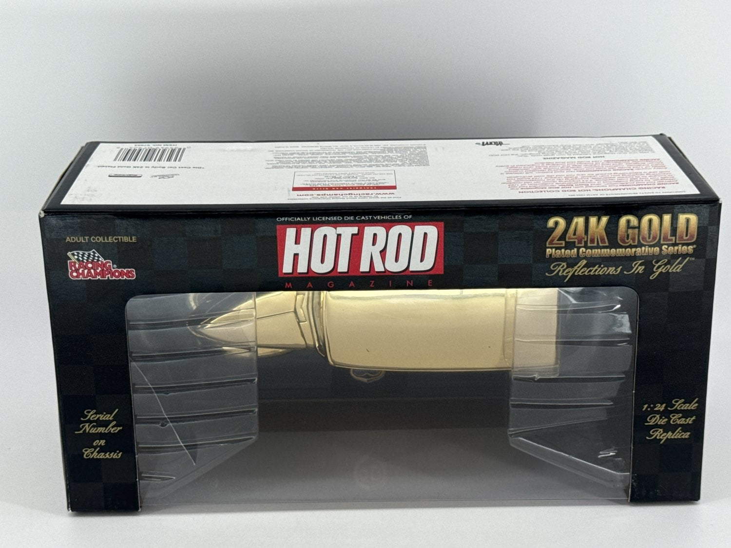 Racing Champions 24K Gold Plated Hot Rod Reflections 1:24 Diecast 1/4998